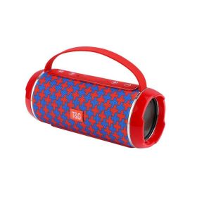 TG116C 40W TWS Outdoor Waterproof Portable High Power Bluetooth Speaker Wireless Sound Column Subwoofer Music Center 3D Stereo R (Ships From: China, Color: Red blue)