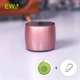 A103 Mini Bluetooth Speakers German Bass Speaker For Outdoor/Indoor Camp/Bicycle /Ravel Metal Box Loud Sound (Ships From: China, Color: A103-ROSEGOLD)