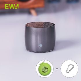 A103 Mini Bluetooth Speakers German Bass Speaker For Outdoor/Indoor Camp/Bicycle /Ravel Metal Box Loud Sound (Ships From: China, Color: A103-GRAY)