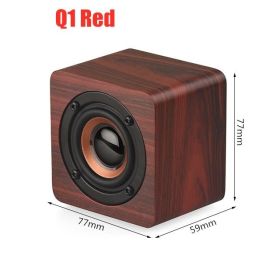 Soundbar Bluetooth Speaker Music Acoustic System 20W HIFI Stereo Music Surround LED Display Outdoor Speaker With FM Radio (Color: Q1 Red)