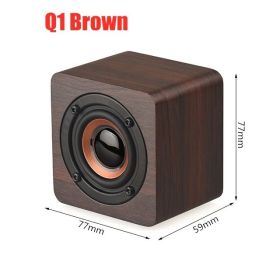 Soundbar Bluetooth Speaker Music Acoustic System 20W HIFI Stereo Music Surround LED Display Outdoor Speaker With FM Radio (Color: Q1 Brown)