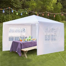 Canopy Tent for Patio Garden;  Outdoor Open Gazebo BBQ Tent for Air circulation;  Sunshade Shelter Pavilion for Party Wedding Catering Gazebo Gar (Shape: 10' x 10' with 3 Sides)