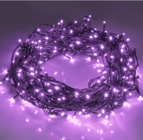 200 LED 66FT Halloween Fairy String Lights, Halloween Decoration Lights with 8 Lighting Modes (Color: Purple)