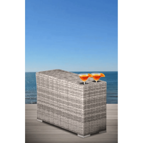 Fully Assembled Outdoor Side Table (Color: as Pic)