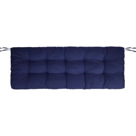 Bench Seat Cushion For Indoor Outdoor Furniture Non Slip Long Chair Cushion with Ties Strap Waterproof Swing Cushion 51.18x19.68IN For Garden Pat (Type: Normal_8_Navy)