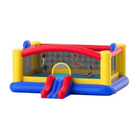 VEVOR Inflatable Bounce House, Outdoor High Quality Playhouse Trampoline, Jumping Bouncer with Blower, Slide, and Storage Bag (Product Type: 1+N-Type, size: 20-21 m²)