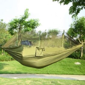 Camping Hammock, Portable Double Hammock with Net (Color: as picture)