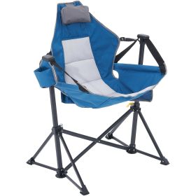 VEVOR Camping Chair Hammock Chair 300 lbs Load Capacity Hammock Folding Chair (Type: Regular Lounge Chair, Color: Blue)