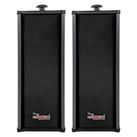 5 CORE Outdoor Speakers Pair Stereo in Wall Speaker 100W Peak Passive Mount Wired Waterproof Patio House Garage Indoor Exterior Audio System Boci (Black: 15TG 2Pcs)