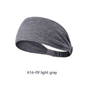 Quick-drying Antiperspirant Yoga Hair Band For Women (Option: Light Gray)