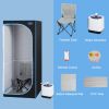 Full Size Portable Grey Steam Sauna tent‚ÄìPersonal Home Spa, with Steam Generator, Remote Control, Foldable Chair