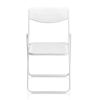 4 Pack Plastic Folding Chairs, Lightweight Stackable Commercial Chairs, Portable Event Seats Indoor Outdoor for Home Event Party Picnic School Wedding