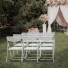 4 Pack Plastic Folding Chairs, Lightweight Stackable Commercial Chairs, Portable Event Seats Indoor Outdoor for Home Event Party Picnic School Wedding