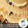 1pc; Photo Clip String Lights Home Decor Indoor/Outdoor; Battery Powered String Lights Lamp For Wedding Party Festival Decor 9.85ft 20LED (Not Include