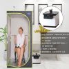 Portable Plus Type Full Size Steam Sauna tent. Spa, Detox ,Therapy and Relaxation at home.Larger Space,Stainless Steel Pipes Connector Easy to Install