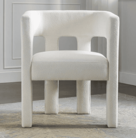 Dining Chairs Upholstered In Fabric With Contemporary Design (Option: Dining chairs)